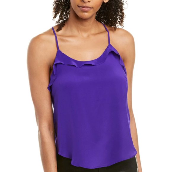 Allen Schwartz Cici Cami Violet Silk Sm NWT - Picture 1 of 10